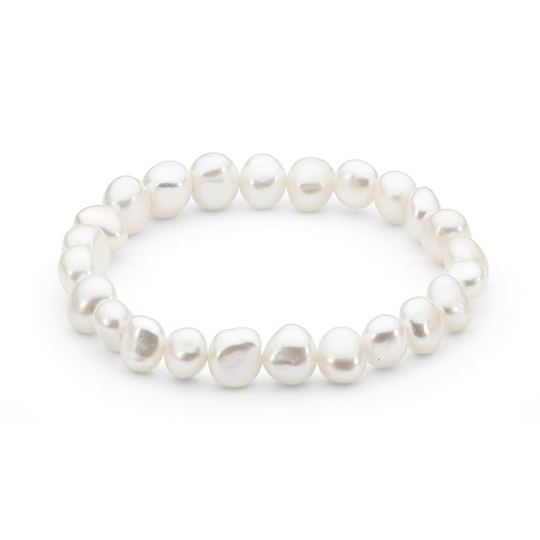 IKECHO The Audrey White Freshwater Pearl Bracelet