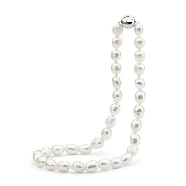 IKECHO White Freshwater Pearl The Moonrise Necklace