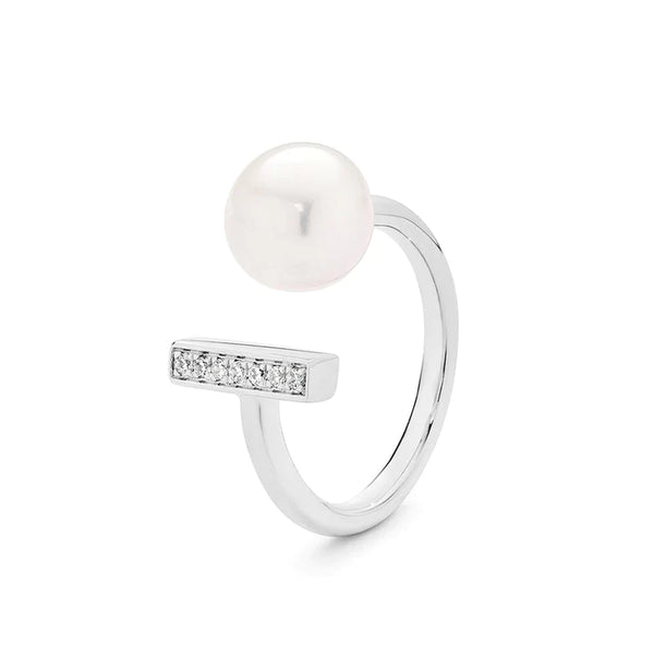 Ikecho Shooting Star Freshwater Pearl Ring