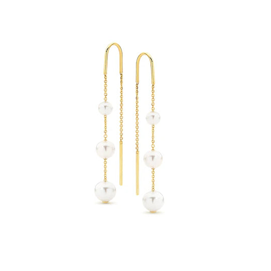 Ikecho Ethereal Pearl Freshwater Pearl Earrings