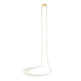 Ikecho Ebony Freshwater Pearl Necklace in 9ct Gold