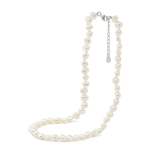 Ikecho Bambini White Keshi Pearl Necklace