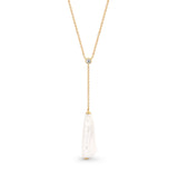 Ikecho Louisa Freshwater Pearl Lariat in 9ct Gold