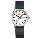 Mondaine 36mm Classic Day-Date Watch