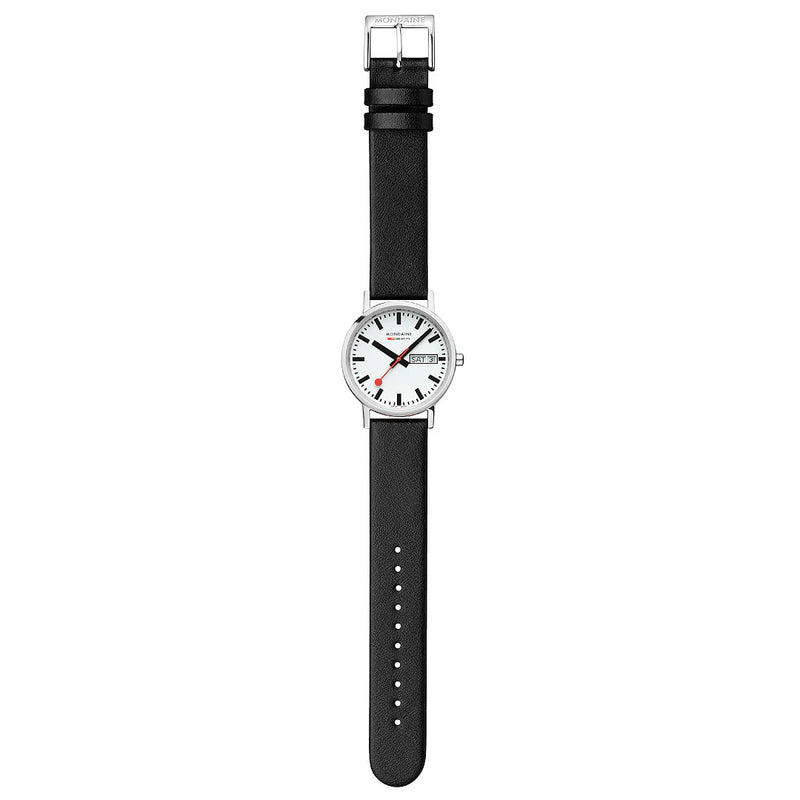 Mondaine 36mm Classic Day-Date Watch