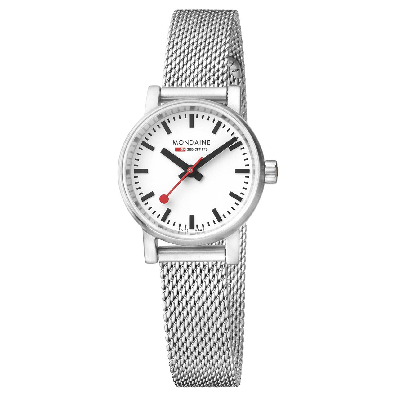 Mondaine 26mm EVO2 Watch with Mesh Bracelet