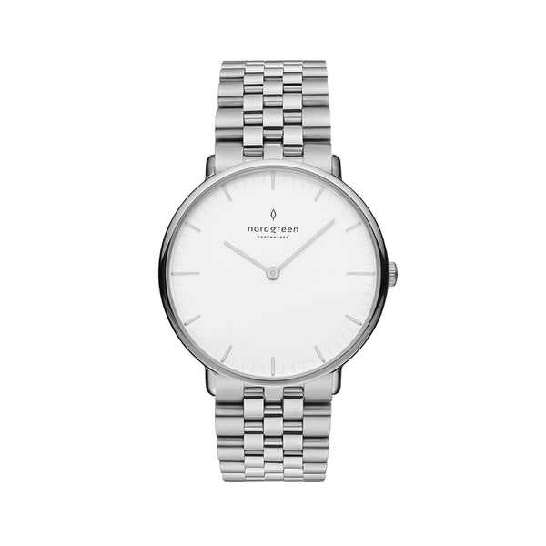 NORDGREEN Native 32mm Silver White Wristwatch