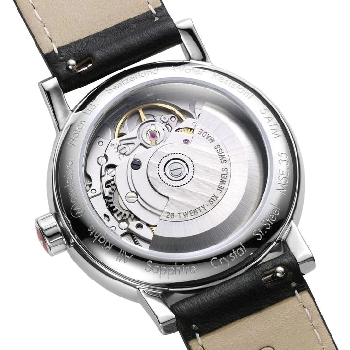 MONDAINE White Automatic Steel EVO2 Watch