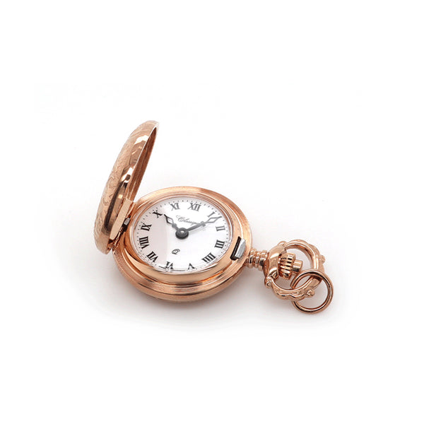 CLASSIQUE Rose Gold-Plated 23mm Pendant Watch with Chain