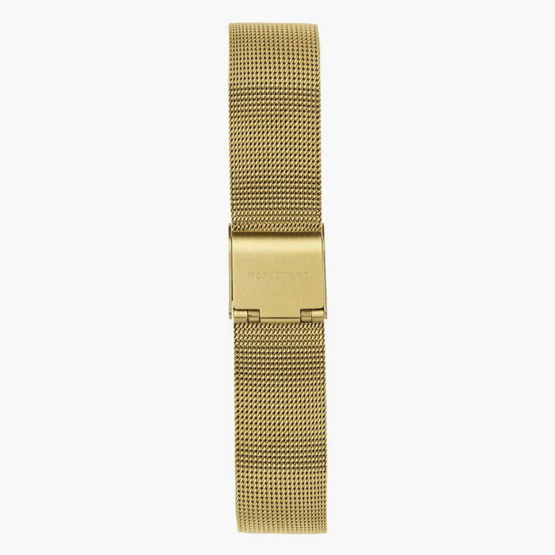 NORDGREEN Native 28mm Gold Black Dial Wristwatch