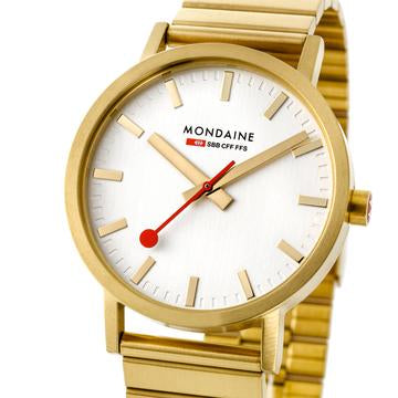 MONDAINE Classic 36mm Golden Watch