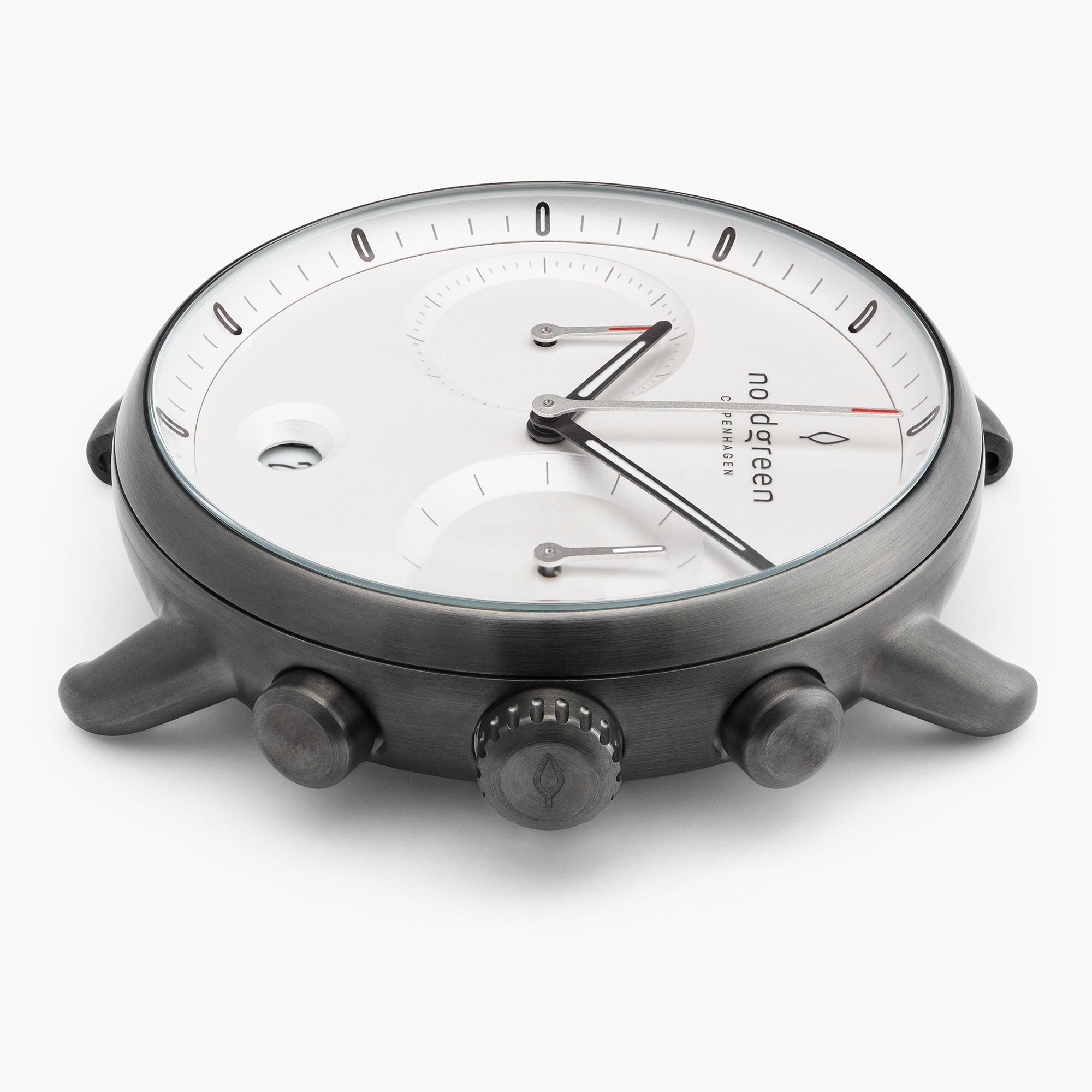 NORDGREEN Pioneer 40mm Gunmetal White Chronograph