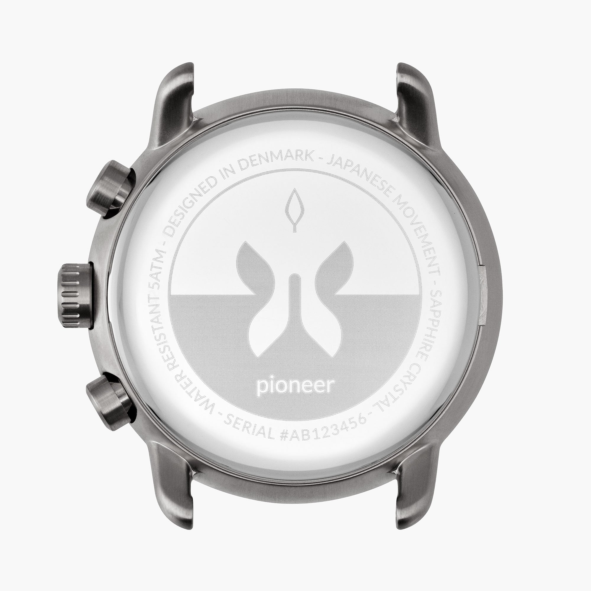 NORDGREEN Pioneer 40mm Gunmetal White Chronograph