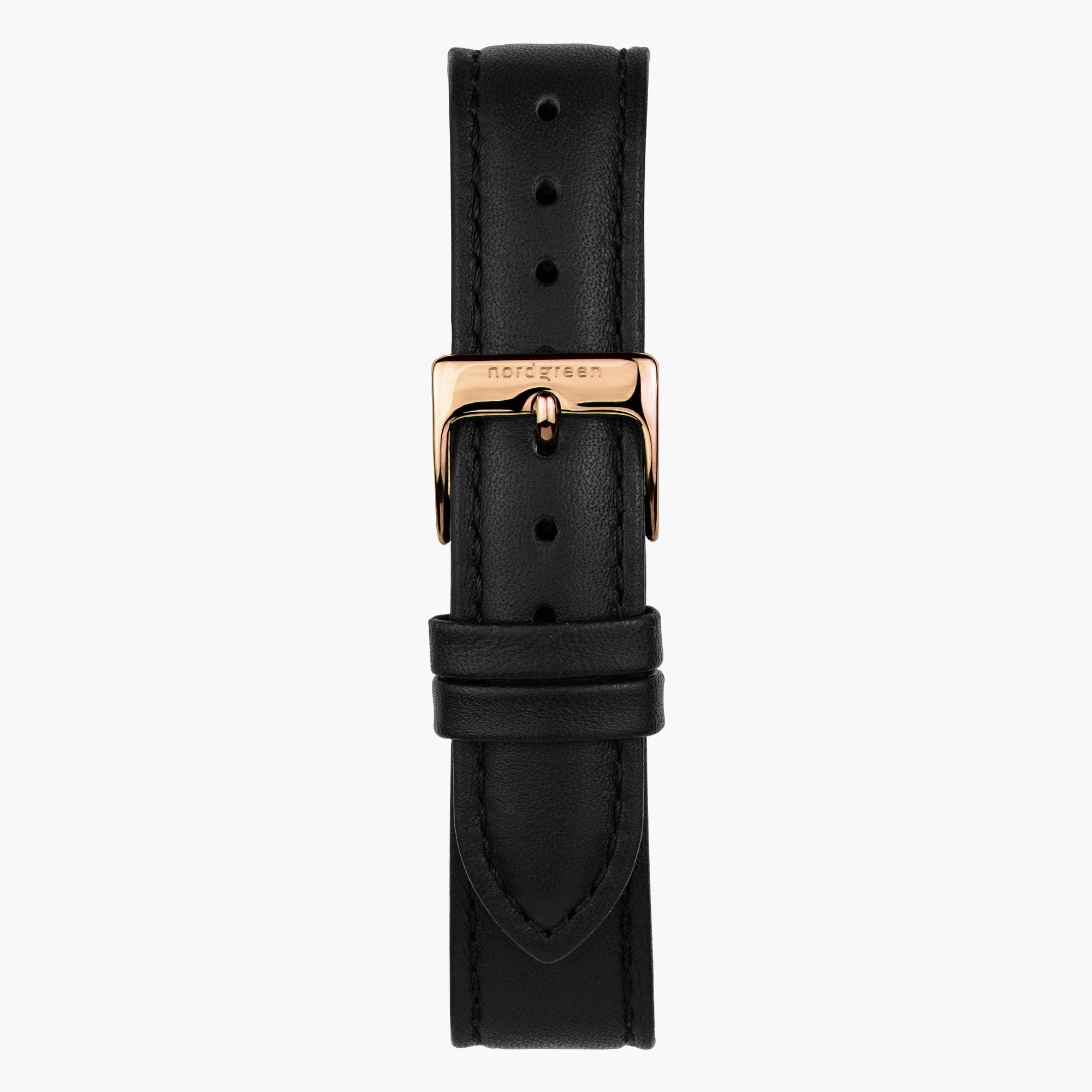 NORDGREEN Pioneer 40mm Rose Gold Black Chronograph