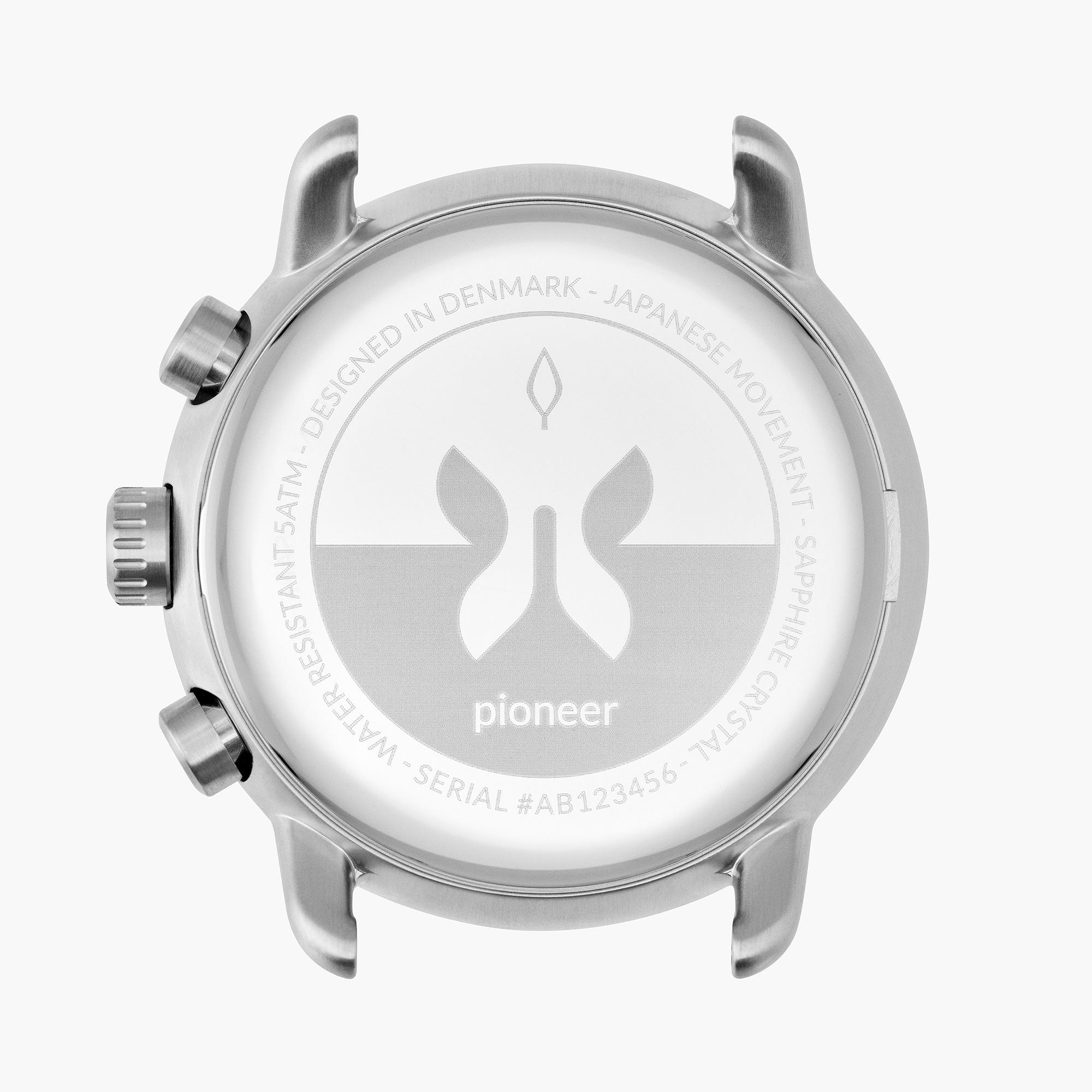 NORDGREEN Pioneer 40mm Silver Black Chronograph
