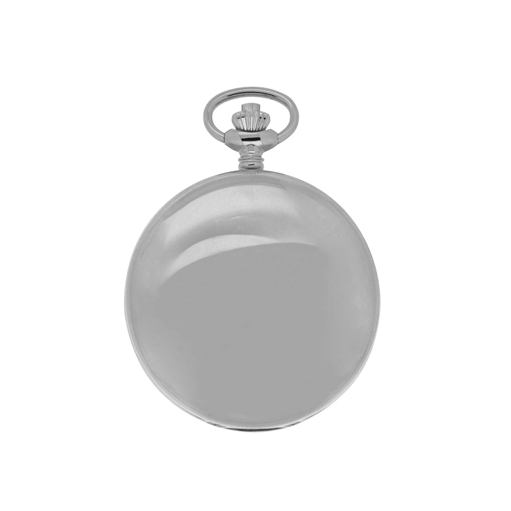 CLASSIQUE Swiss Mechanical Full Skeleton Steel Pocketwatch