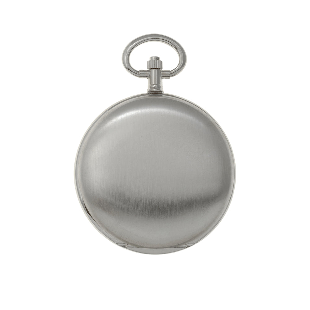 CLASSIQUE Rhodium-Plated Swiss Quartz Pocketwatch