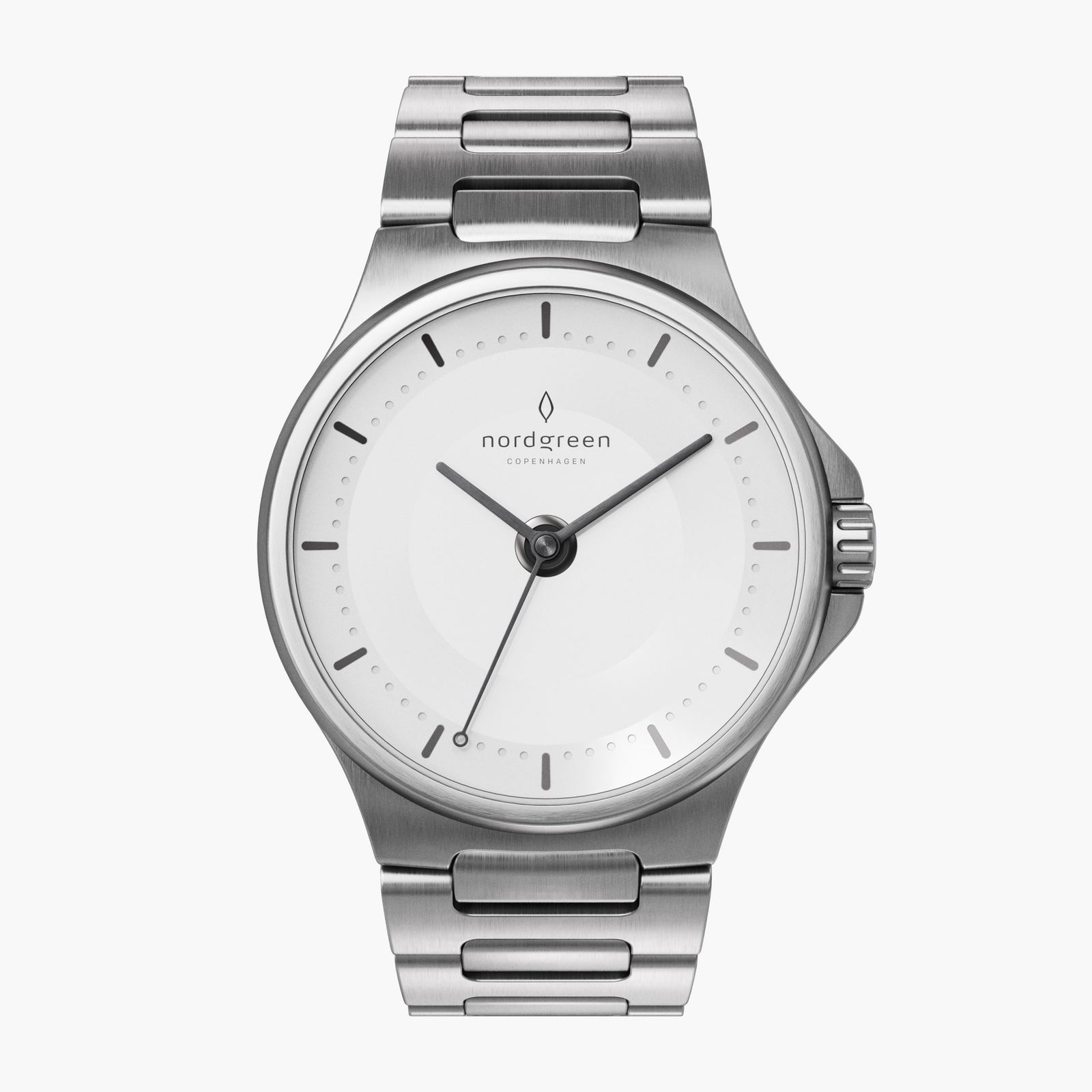 NORDGREEN Guardian 40mm Automatic Silver White Watch