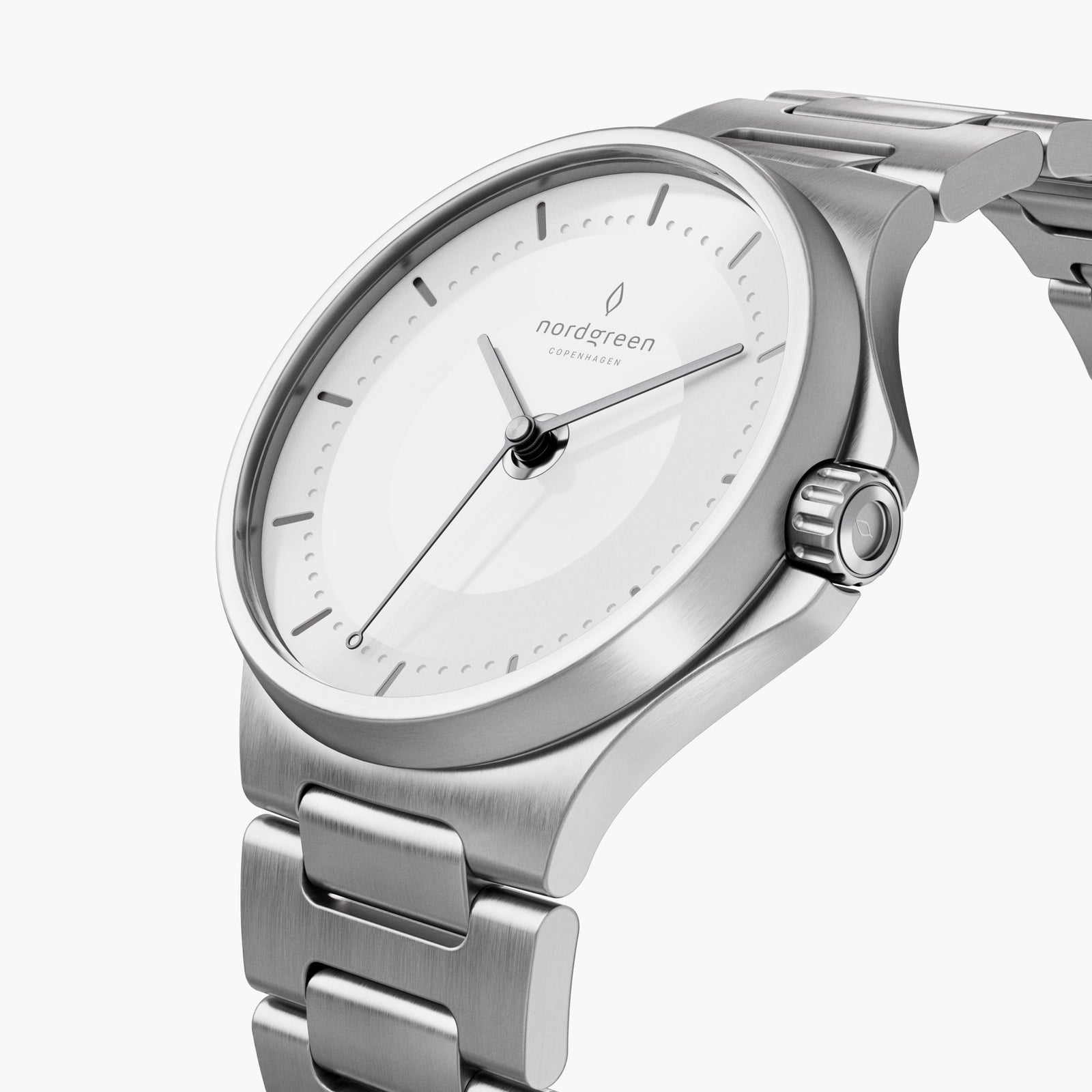 NORDGREEN Guardian 40mm Automatic Silver White Watch
