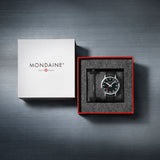 Mondaine Stop2Go Black Super-Luminova® 41mm Watch