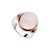 Najo Alba Two Tone Rose Quartz Ring