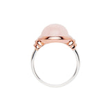 Najo Alba Two Tone Rose Quartz Ring