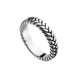 Najo Tessera Mens Oxidised Ring