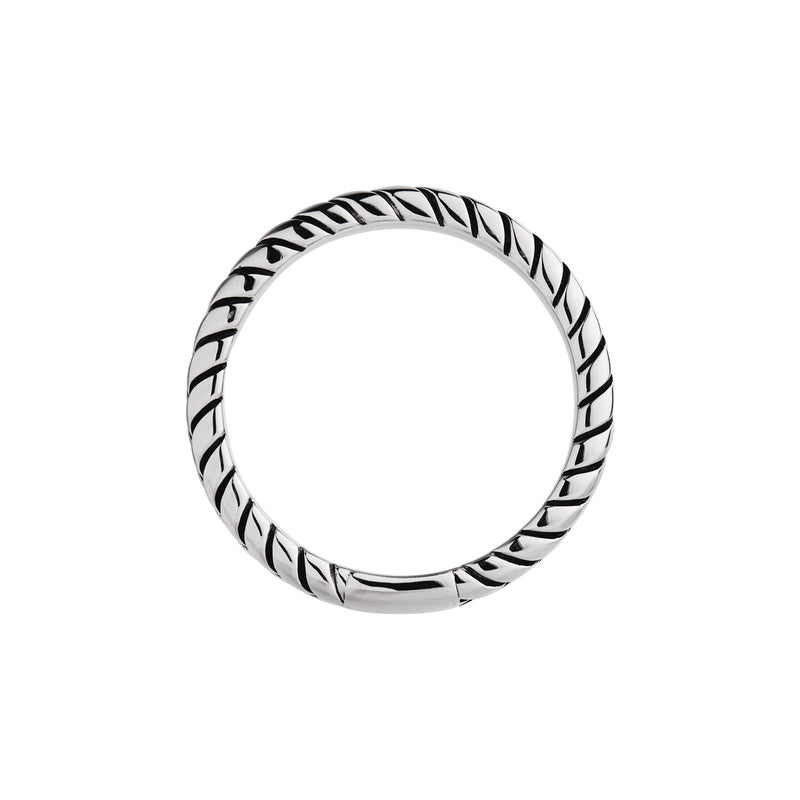 Najo Tessera Mens Oxidised Ring