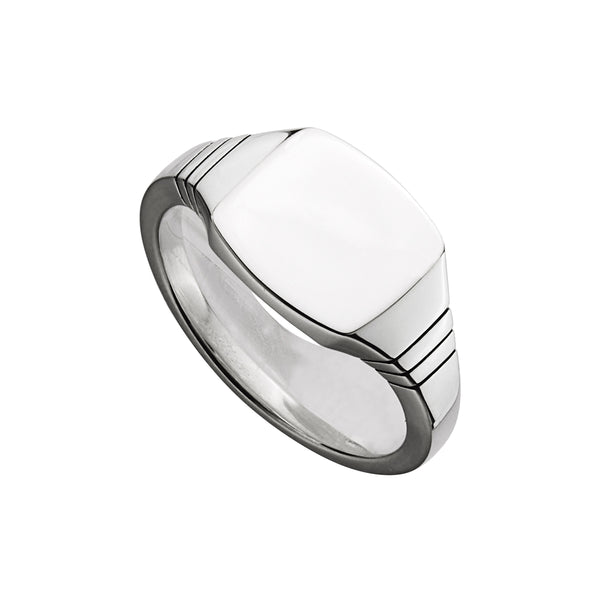 Najo Quadris Mens Silver Ring