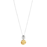 NAJO Shard Two-Tone Double Disk Necklace
