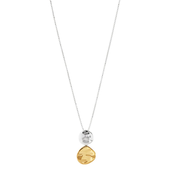 NAJO Shard Two-Tone Double Disk Necklace
