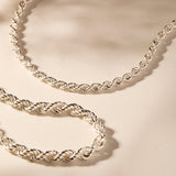 NAJO Twine Silver Rope Necklace