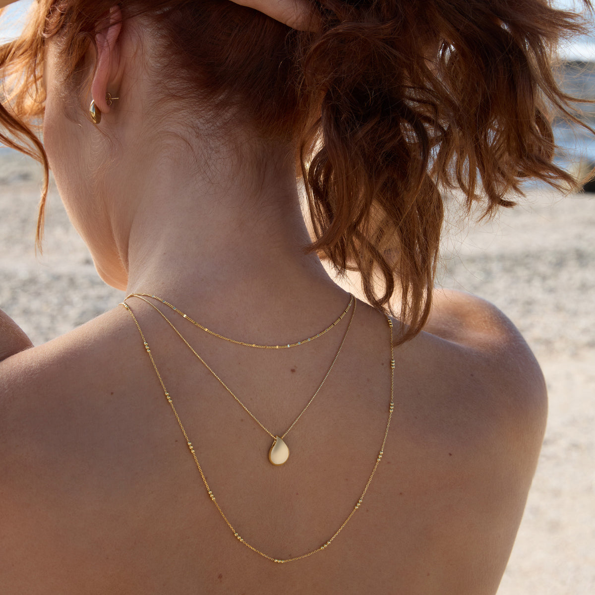 NAJO Small Sunshower Gold Necklace