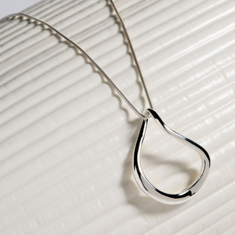 NAJO Large Wave Pendant Necklace