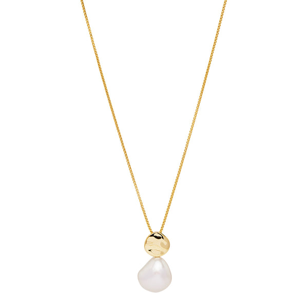 Najo Renaissance Yellow Gold Pearl Necklace