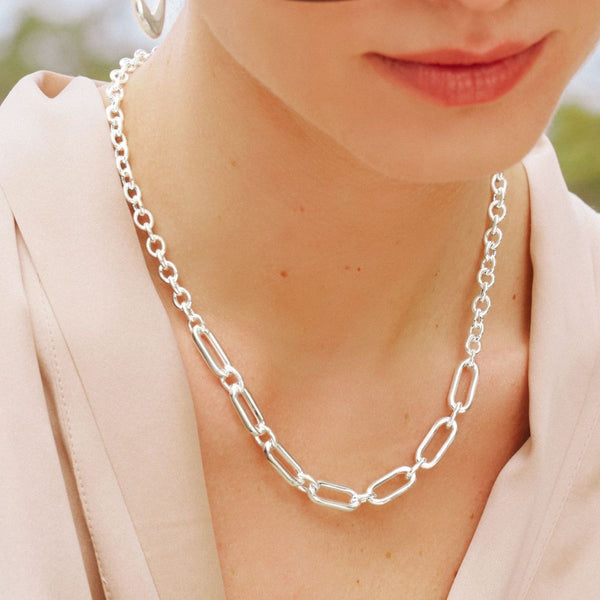 Najo Sentiero Silver Chain Necklace