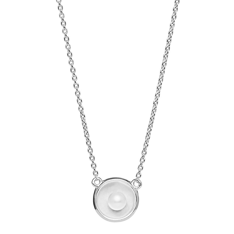 Najo Capri Silver Pearl Necklace