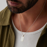 Najo Insignia Mens Silver Necklace