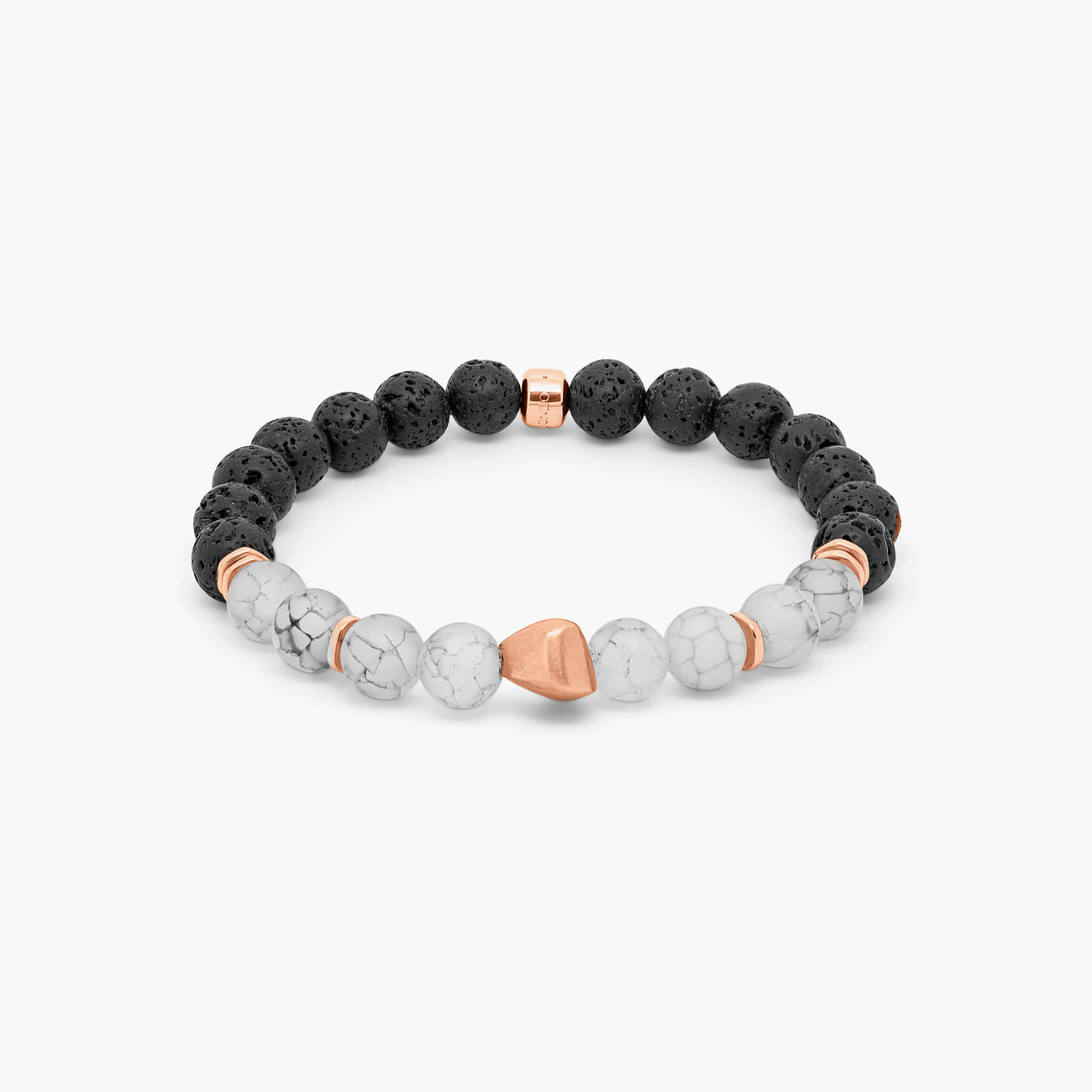 Tateossian Frosted Fire Agate Nugget Bracelet