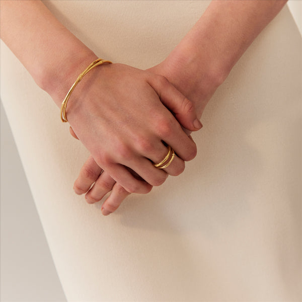 NAJO Bamboo Yellow Gold Bangle