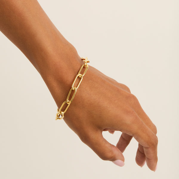 NAJO Gold Vista Large Link Bracelet