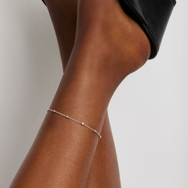 Najo Birdsong Silver Chain Anklet