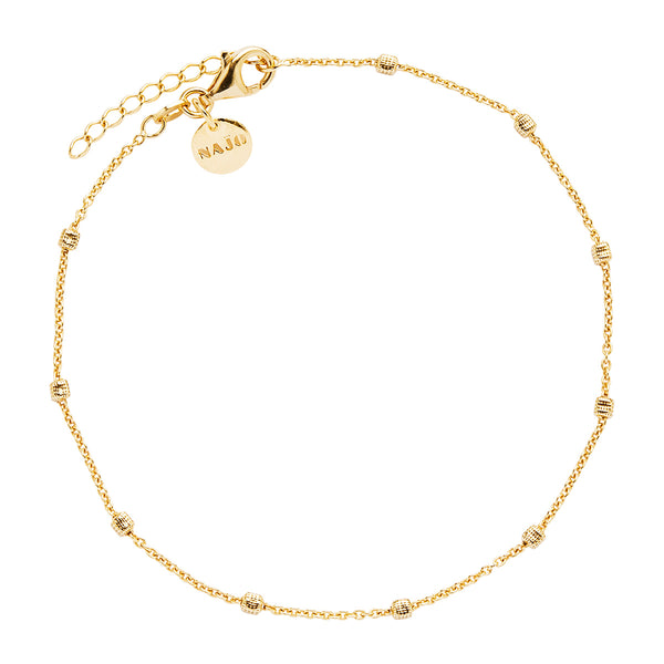 Najo Birdsong Yellow Gold Chain Anklet