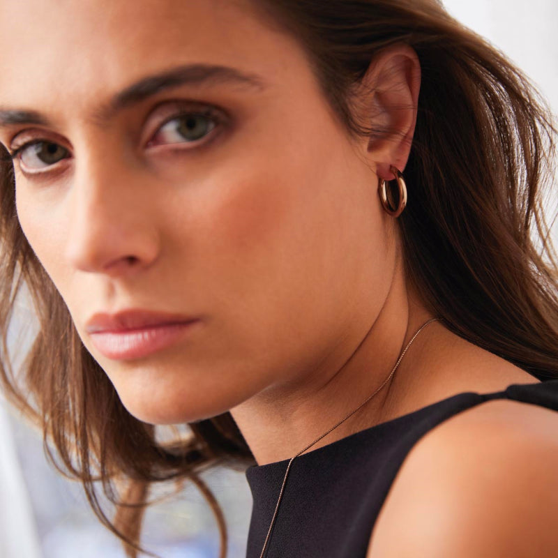 NAJO Subtle Yellow Gold Huggie Earring