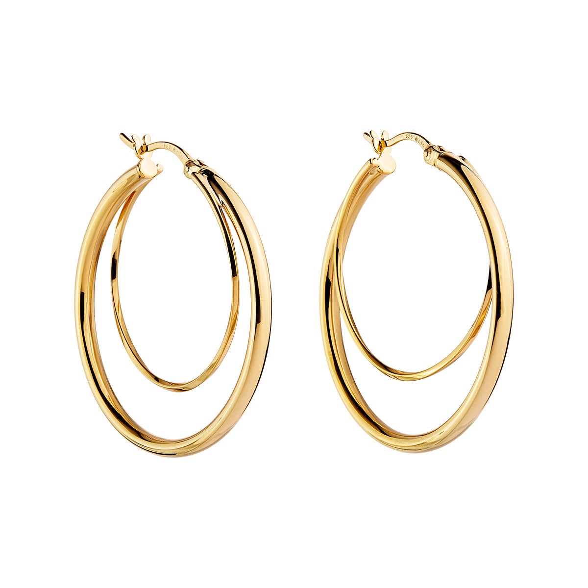 NAJO Gold Whirlpool Hoop Earrings