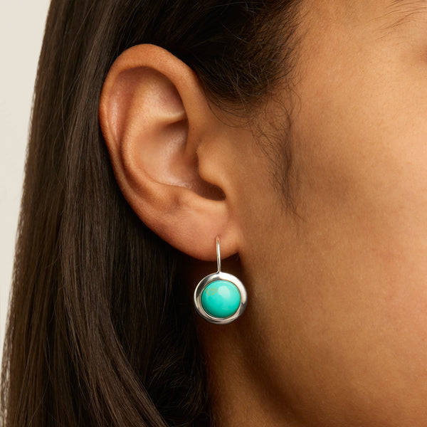 NAJO Husk Turquoise Drop Earrings