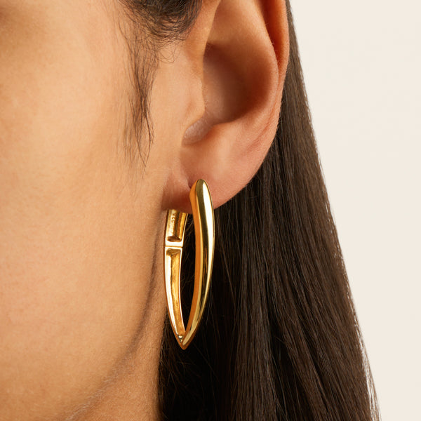 NAJO Gold Topiary Hoop Earrings