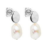 Najo Renaissance Silver Pearl Earrings