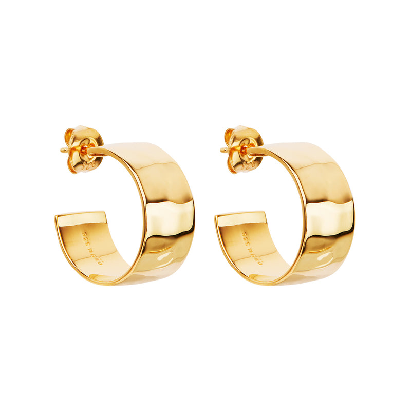 Najo La Dolce Vita Yellow Gold Hoop Earrings