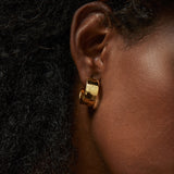 Najo La Dolce Vita Yellow Gold Hoop Earrings